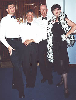 Stewart, Basil, Colin & Jacquie at the Dudley Hotel, Hove
