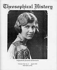 Rose Allatini on the cover of Theosophical History