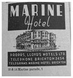 Marine Hotel on the corner of Marine Parade and Broad Street in 1947